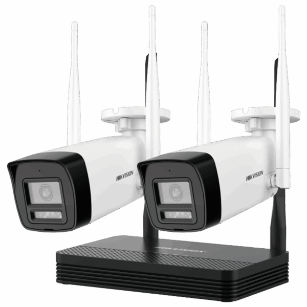 Kit de Videovigilancia wifi 2 cámaras IP Hikvision 4MP